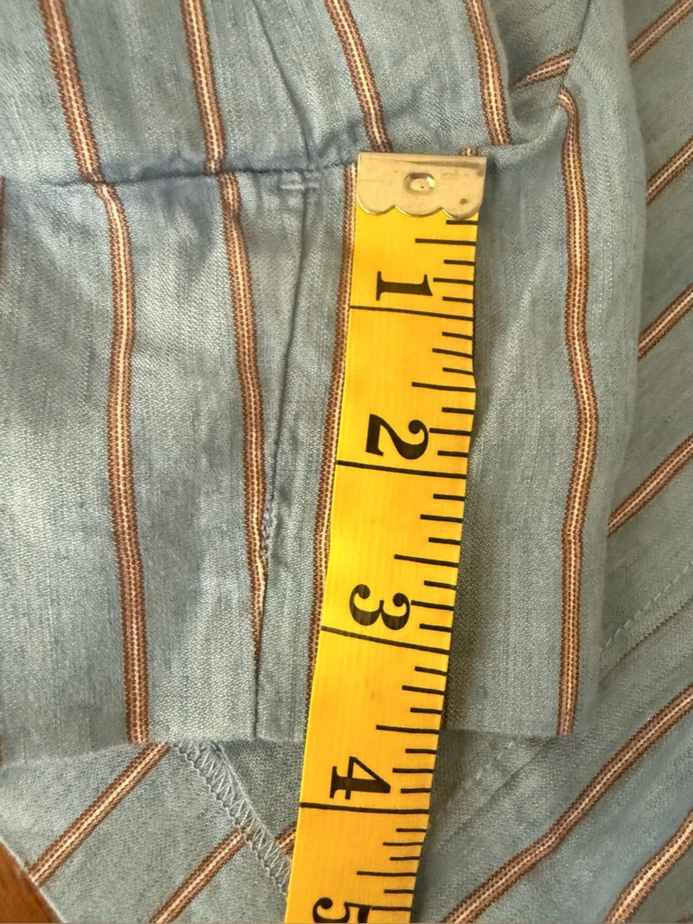 NWT Madewell Pintucked Shorts in Linen, Delphinium Blue Size 10 - Picture 10 of 12